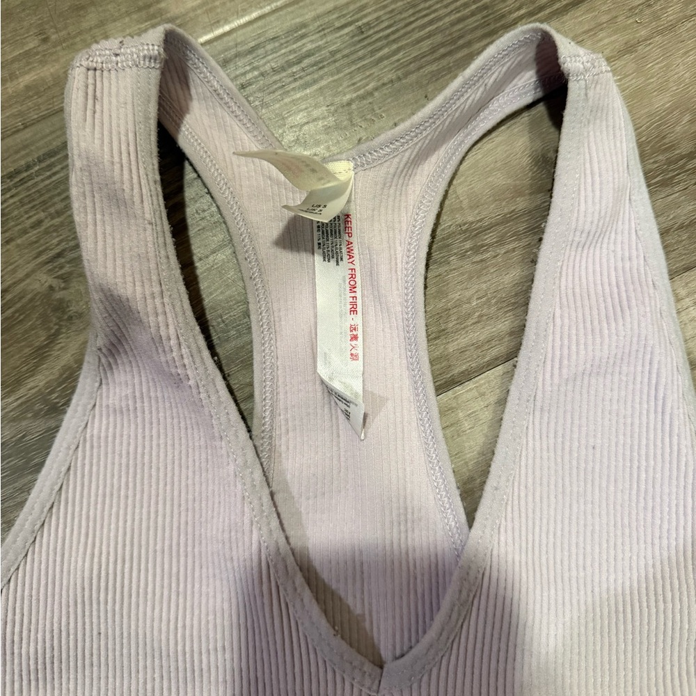 Free People Movement Light Purple Ribbed Tank - Picture 2 of 5